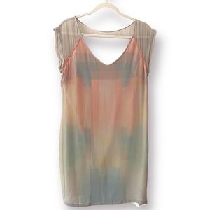 Stunning Reiss Dress light grey over with colorful graphics